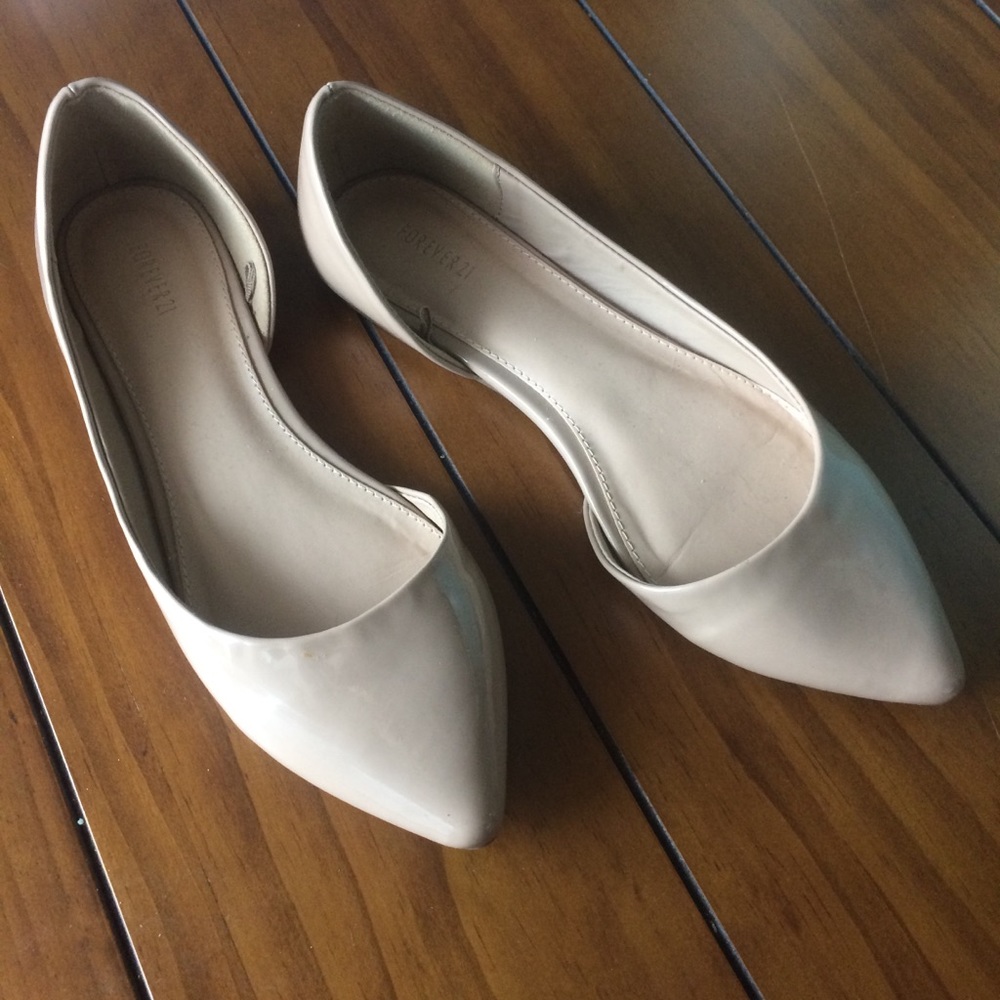 Nude D’Orsay Flats Sz 7.5